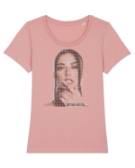 Who am I? Tricou mânecă scurtă guler larg fitted Damă Expresser