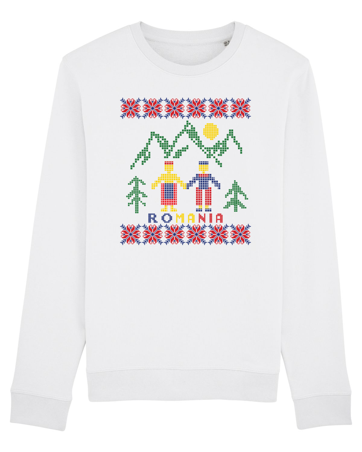 Bluză mânecă lungă Unisex Rise White