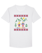 Romania Tricou mânecă scurtă guler larg Bărbat Skater