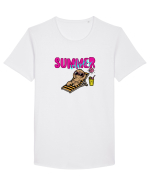 Summer vibes  Tricou mânecă scurtă guler larg Bărbat Skater