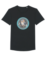 Bufnita  Tricou mânecă scurtă guler larg Bărbat Skater