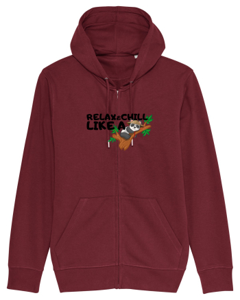 Relax&,chill like a panda Burgundy