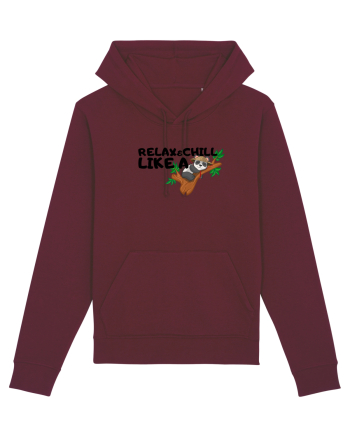 Relax&,chill like a panda Burgundy