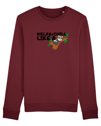 Relax&,chill like a panda Burgundy