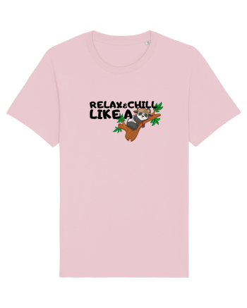 Relax&,chill like a panda Cotton Pink