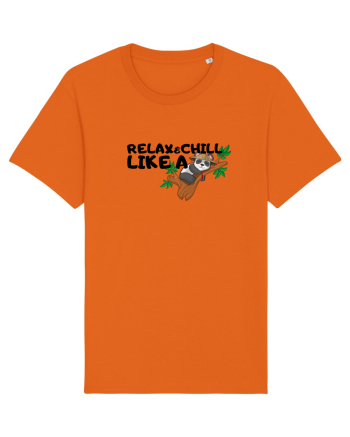 Relax&,chill like a panda Bright Orange