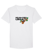 Relax&,chill like a panda Tricou mânecă scurtă guler larg Bărbat Skater