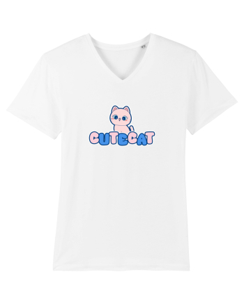 Cute cat White