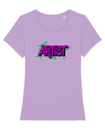 Artist Tricou mânecă scurtă guler larg fitted Damă Expresser
