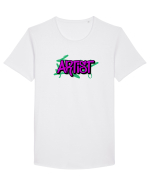 Artist Tricou mânecă scurtă guler larg Bărbat Skater