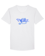 Vintage  Tricou mânecă scurtă guler larg Bărbat Skater