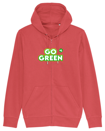 Go green  Carmine Red