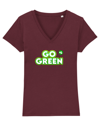 Go green  Burgundy