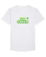 Go green  Tricou mânecă scurtă guler larg Bărbat Skater