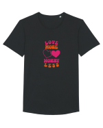 Love more-worry less Tricou mânecă scurtă guler larg Bărbat Skater