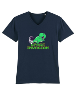 Space invasion  Tricou mânecă scurtă guler V Bărbat Presenter