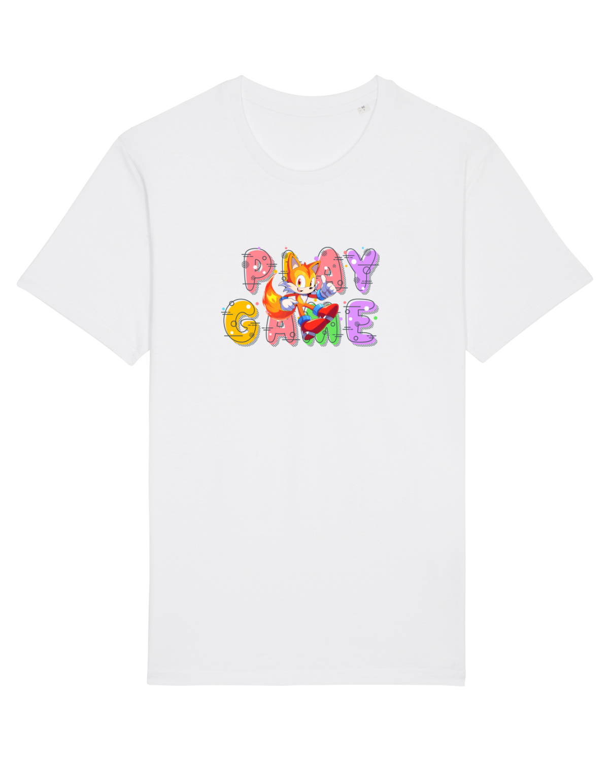 Tricou mânecă scurtă Unisex Rocker White