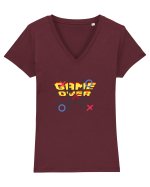 Game over  Tricou mânecă scurtă guler V Damă Evoker