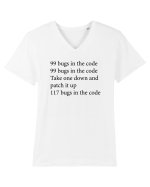 99 bugs in the code Tricou mânecă scurtă guler V Bărbat Presenter