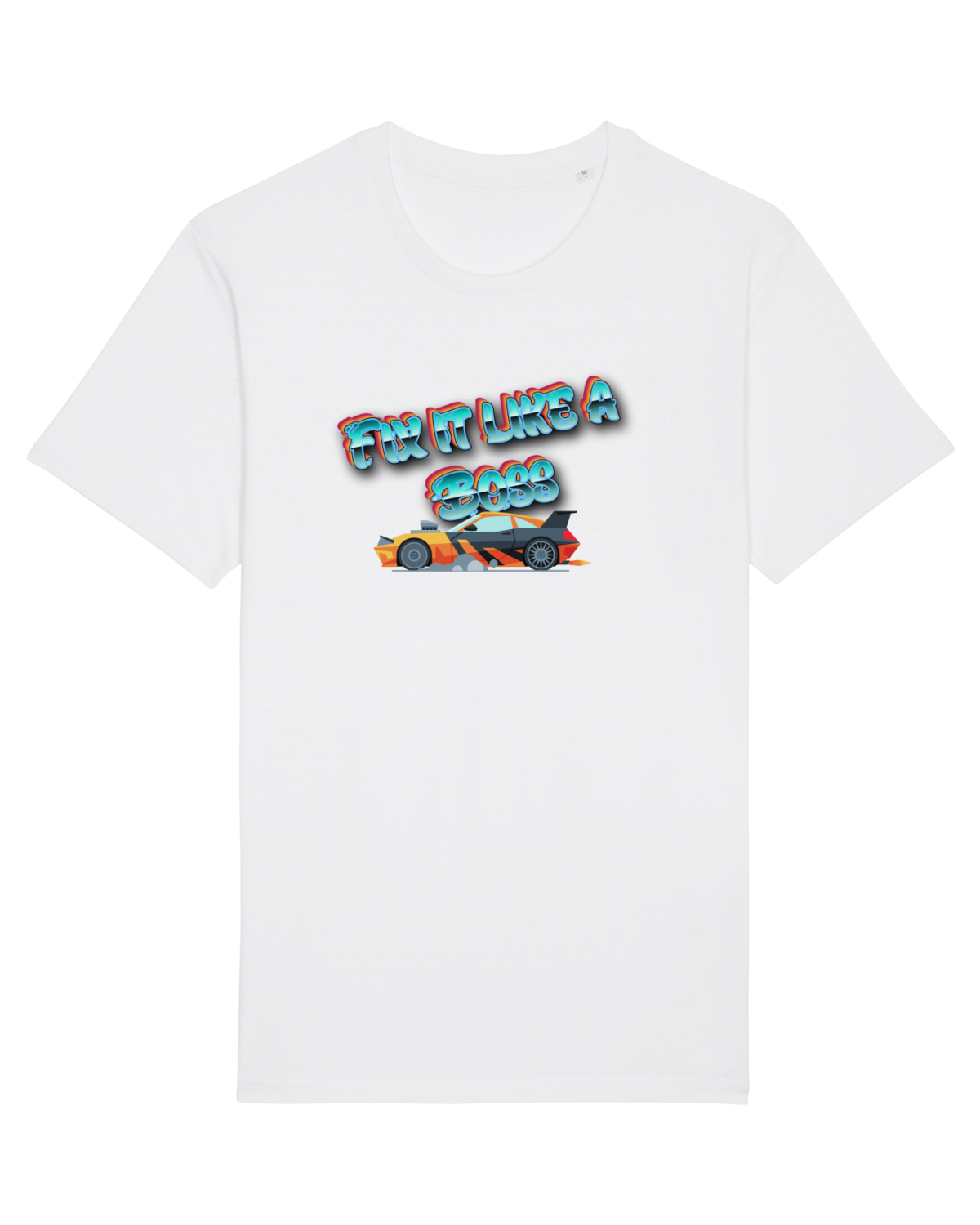 Tricou mânecă scurtă Unisex Rocker White