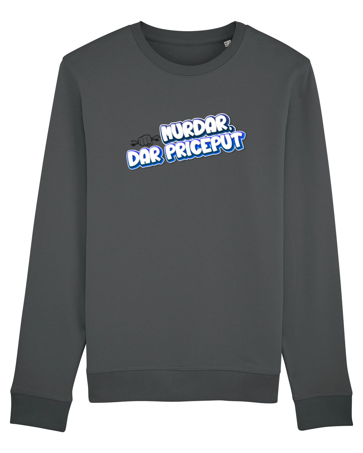 Bluză mânecă lungă Unisex Rise Anthracite
