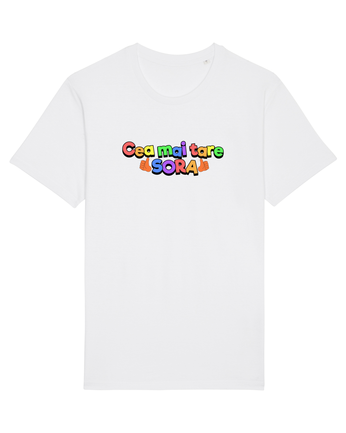 Tricou mânecă scurtă Unisex Rocker White
