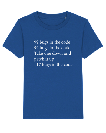 99 bugs in the code Majorelle Blue