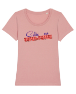 Soție cu super-puteri Tricou mânecă scurtă guler larg fitted Damă Expresser