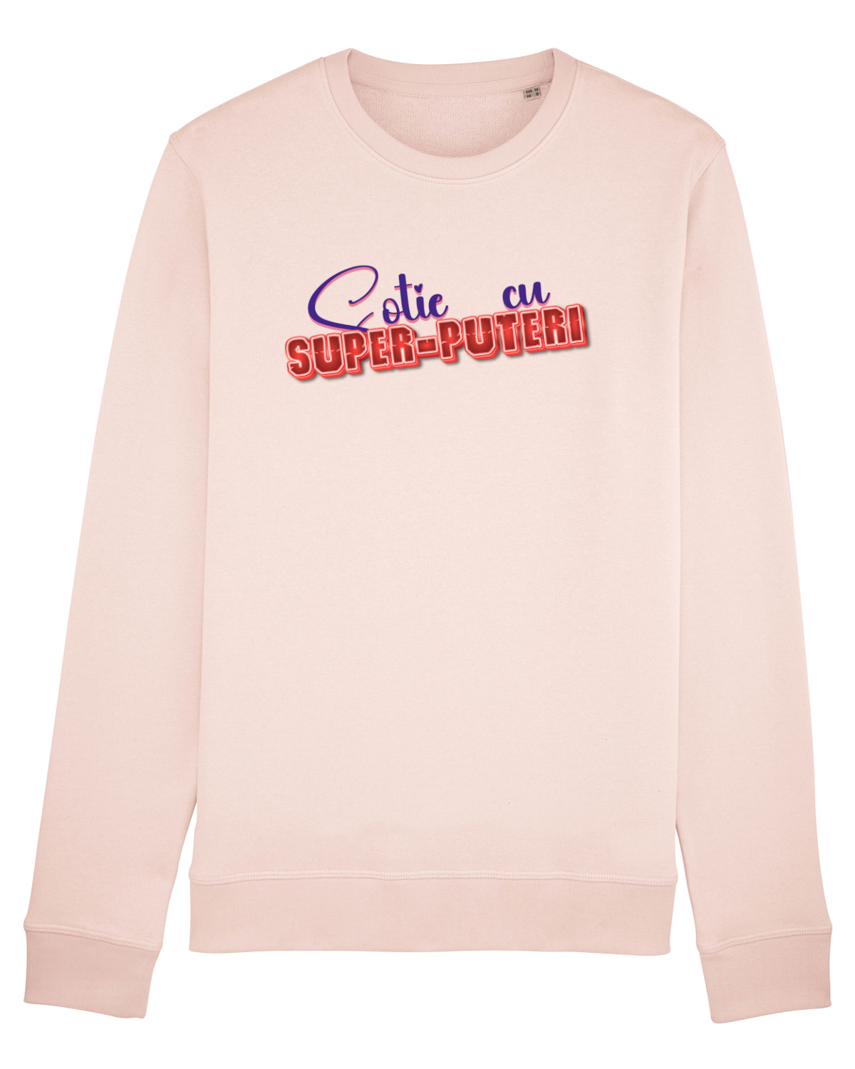 Bluză mânecă lungă Unisex Rise Candy Pink