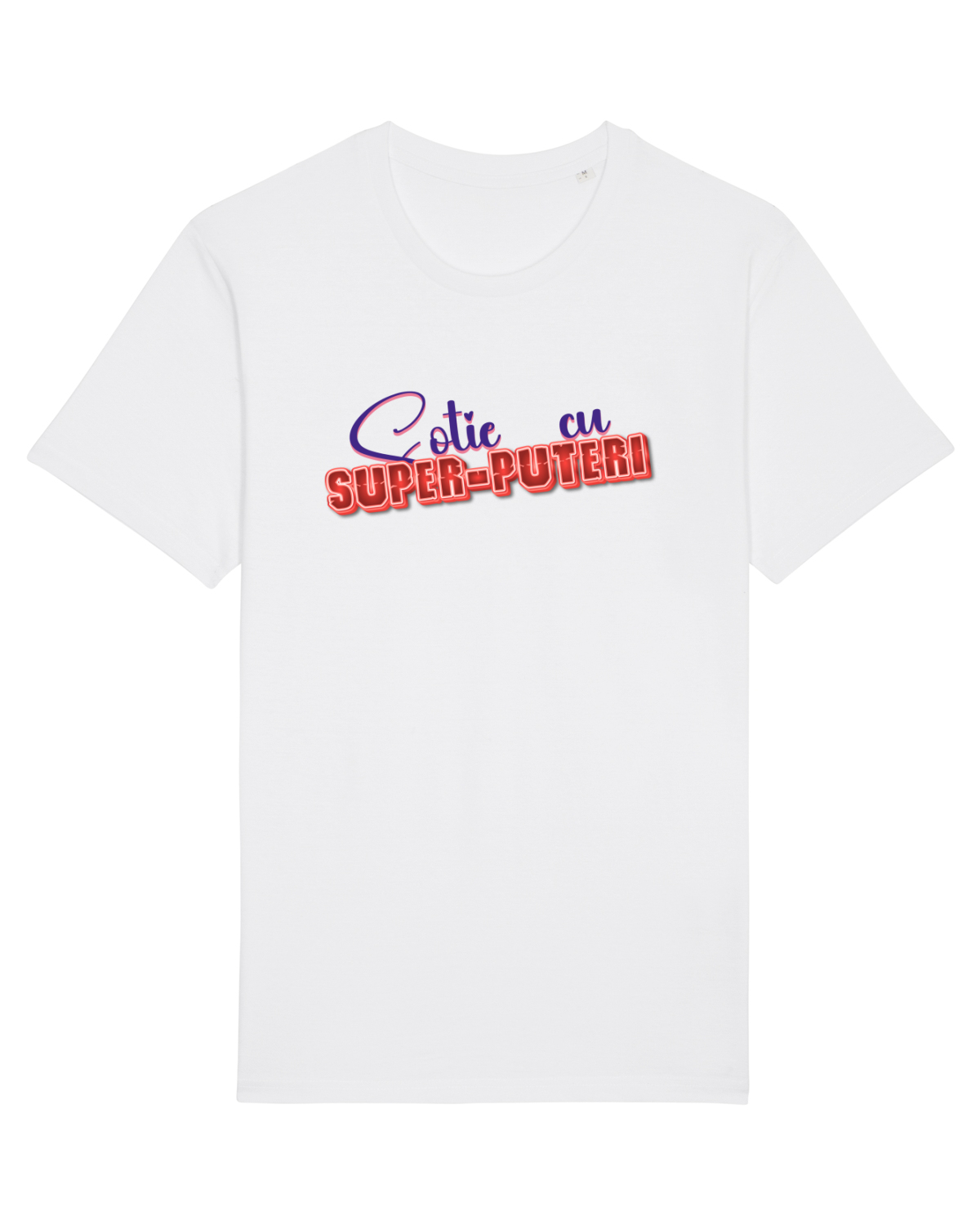 Tricou mânecă scurtă Unisex Rocker White