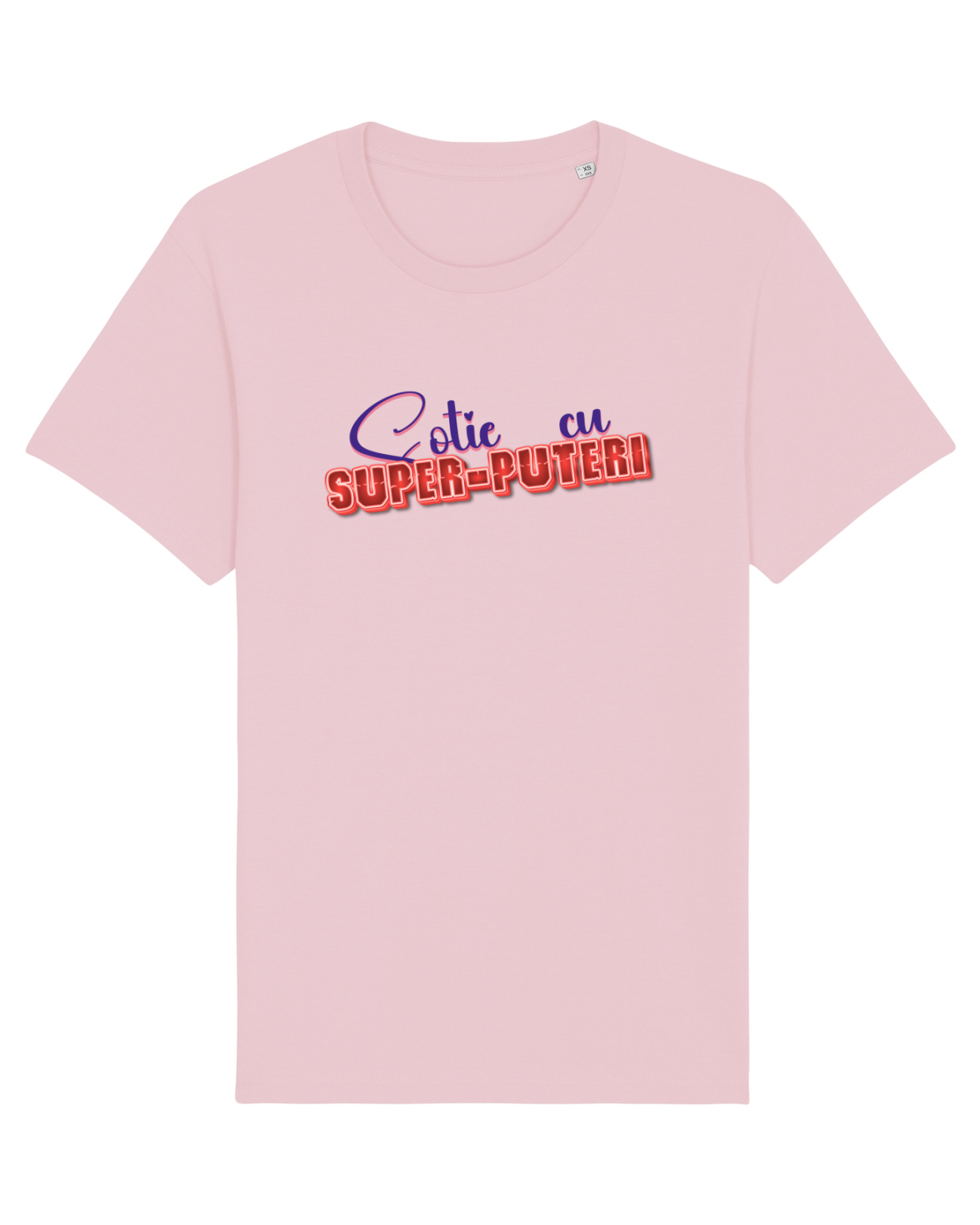 Tricou mânecă scurtă Unisex Rocker Cotton Pink