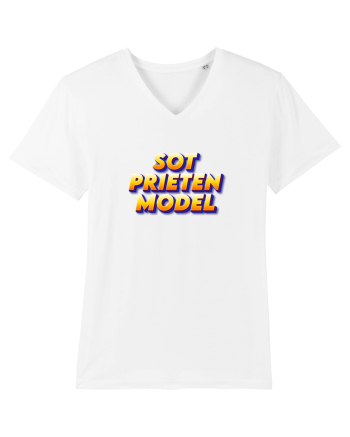 Soț prieten model  White