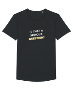Is that a serious Question? Tricou mânecă scurtă guler larg Bărbat Skater