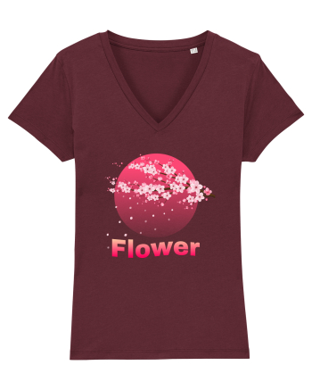 Flower  1 Burgundy
