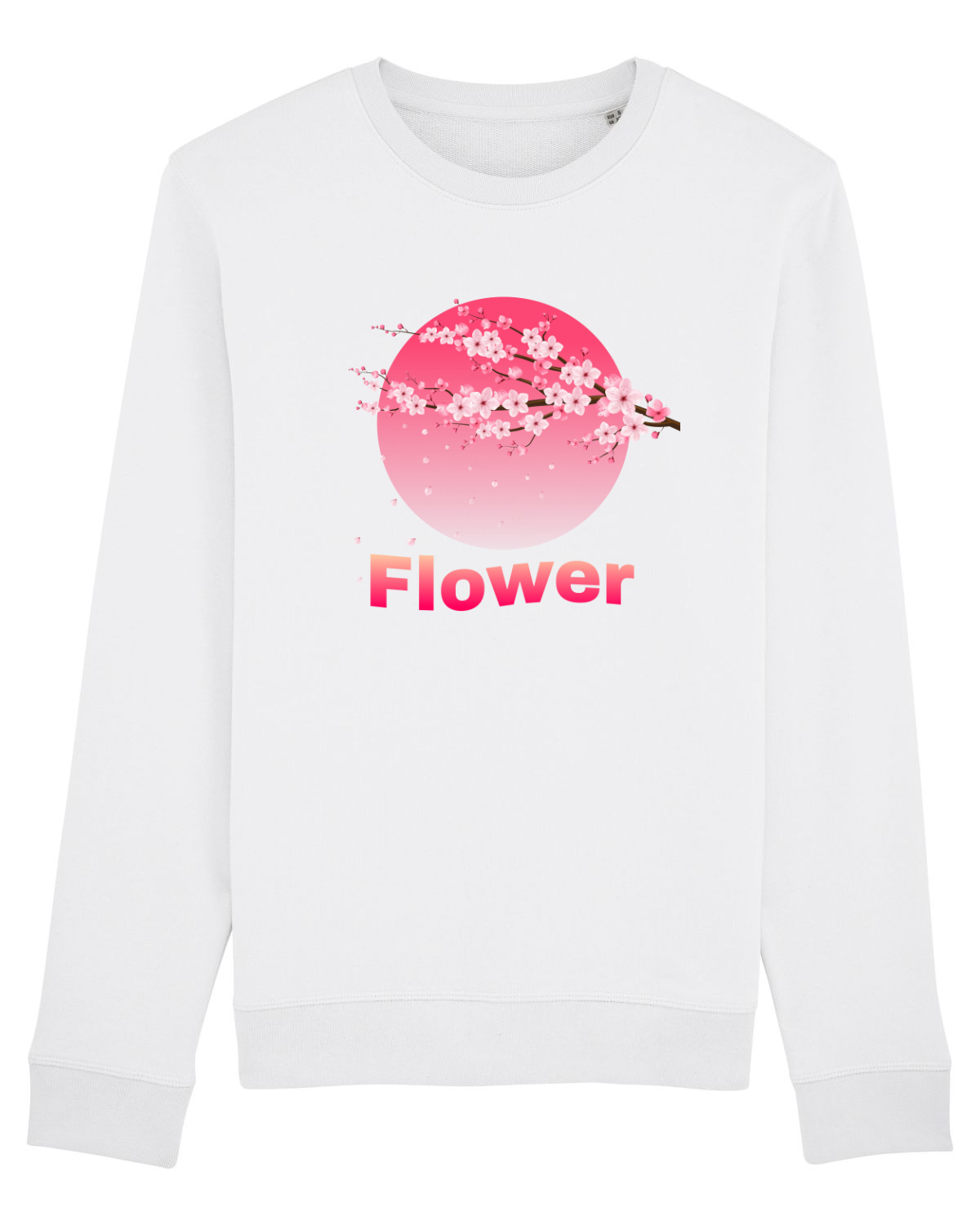 Bluză mânecă lungă Unisex Rise White