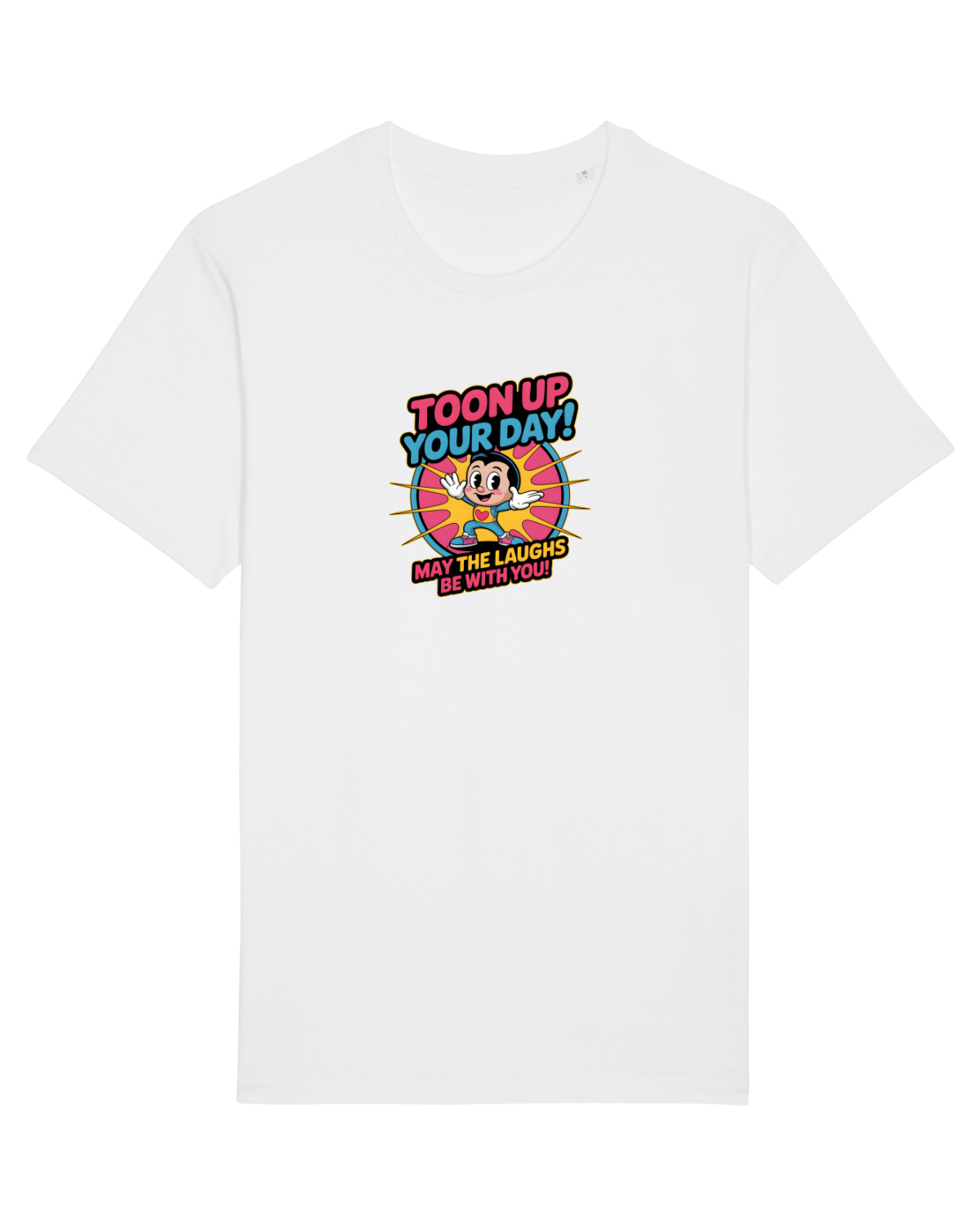 Tricou mânecă scurtă Unisex Rocker White