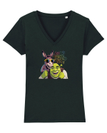 ARE WE THERE YET? - MAI AVEM PANA AJUNGEM? Tricou mânecă scurtă guler V Damă Evoker