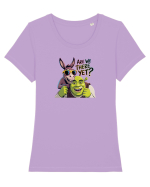 ARE WE THERE YET? - MAI AVEM PANA AJUNGEM? Tricou mânecă scurtă guler larg fitted Damă Expresser
