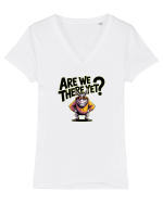 ARE WE THERE YET? - MAI AVEM PANA AJUNGEM? 3 Tricou mânecă scurtă guler V Damă Evoker