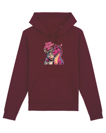 LOVE CONQUERS ALL - IUBIREA INVINGE TOTUL - magar & dragonita Burgundy