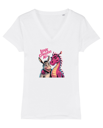 LOVE CONQUERS ALL - IUBIREA INVINGE TOTUL - magar & dragonita White