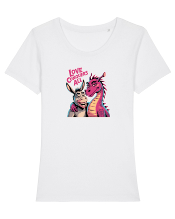 LOVE CONQUERS ALL - IUBIREA INVINGE TOTUL - magar & dragonita White