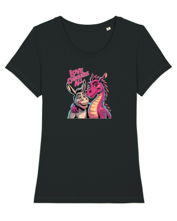 LOVE CONQUERS ALL - IUBIREA INVINGE TOTUL - magar & dragonita Black