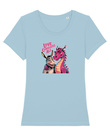 LOVE CONQUERS ALL - IUBIREA INVINGE TOTUL - magar & dragonita Sky Blue