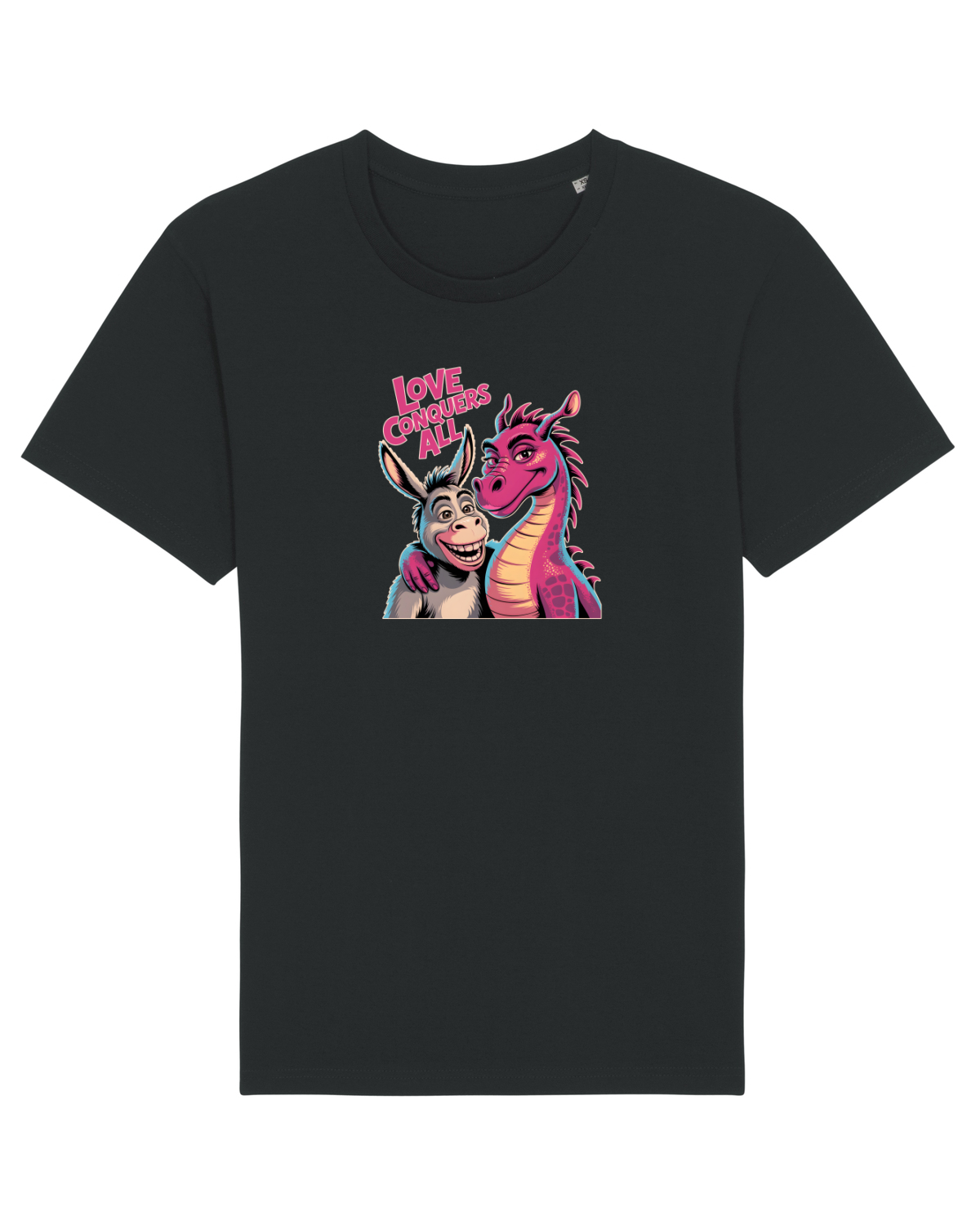 Tricou mânecă scurtă Unisex Rocker Black