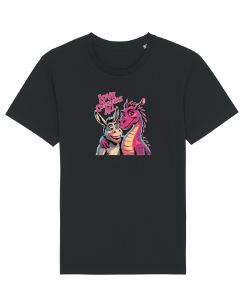 LOVE CONQUERS ALL - IUBIREA INVINGE TOTUL - magar & dragonita Black