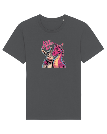 LOVE CONQUERS ALL - IUBIREA INVINGE TOTUL - magar & dragonita Anthracite