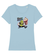 OGRES ARE LIKE ONIONS - Capcaunii sunt ca ceapa, au multe straturi Tricou mânecă scurtă guler larg fitted Damă Expresser