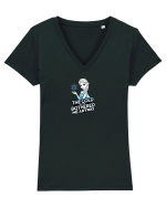 THE COLD NEVER BOTHERED ME ANYWAY Tricou mânecă scurtă guler V Damă Evoker