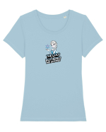 THE COLD NEVER BOTHERED ME ANYWAY Tricou mânecă scurtă guler larg fitted Damă Expresser